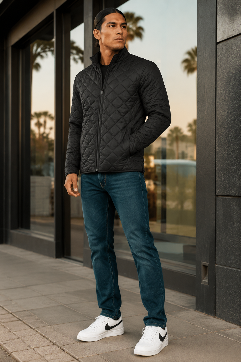 Langford Quilted Full Zip Jacket
