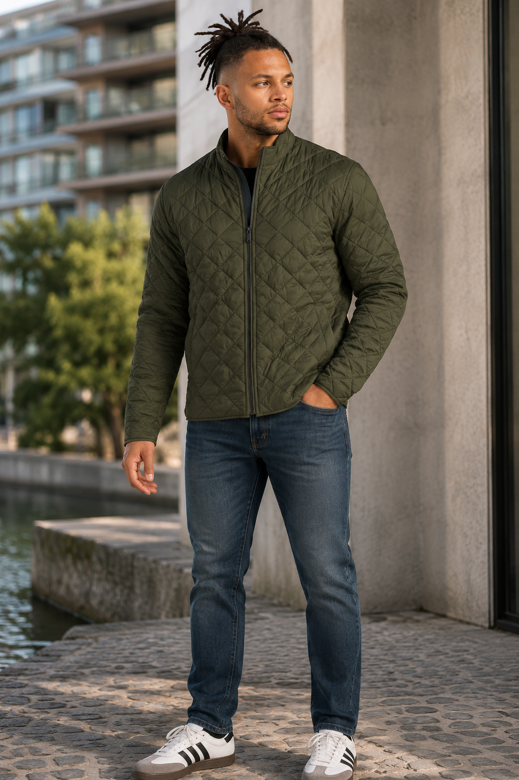 Langford Quilted Full Zip Jacket