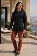 The District Hooded Long Sleeve Tee